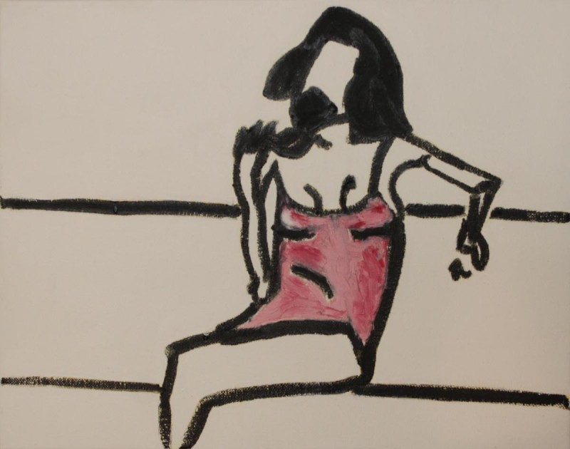 Lady #5, oil on canvas Greg Yenoli